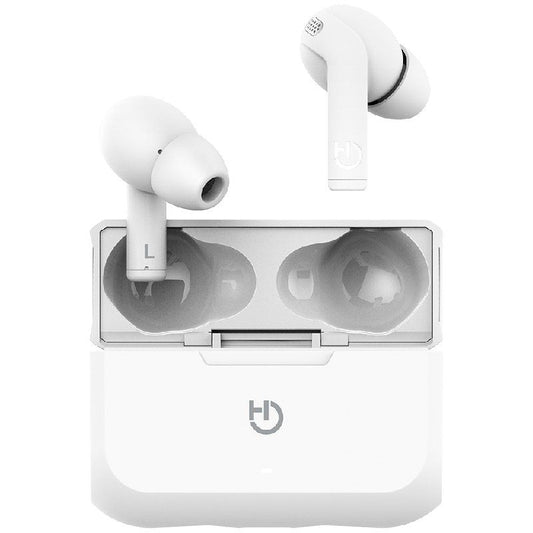 Auriculares Bluetooth Hiditec Fenix TWS con estuche de carga/ Autonomía 6h/ Blancos